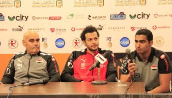 إبراهيم المصرى: هدفنا التتويج بلقب أفريقيا ونشكر الجمهور