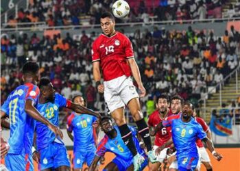 شاهد مصر والكونغو وتعادل إيجابي فى الشوط الأول