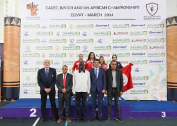 ثلاث ميداليات بأيادي فتيات سلاح السيف تحت 20 سنة ببطولة أفريقيا بالقاهرة