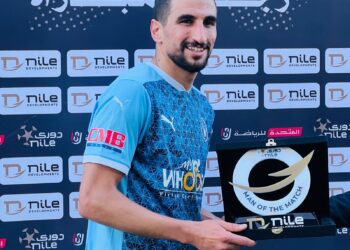 الكرتي أفضل لاعب في مباراة المقاولون وبيراميدز