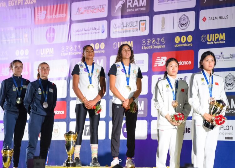 مصر والمانيا تتوجان بذهبية تتابع السيدات والرجال في اليوم الأول لبطولة العالم لناشئي الخماسي الحديث