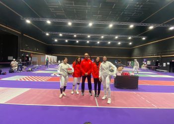 تدريبات حماسية لمنتخب سلاح الشيش للسيدات بالقرية الأولمبية في باريس