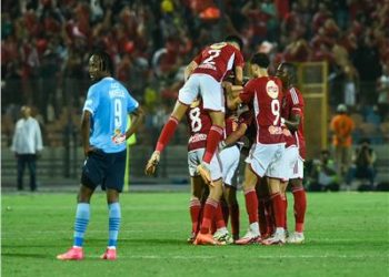 شاهد هدف وسام أبوعلي في مرمي بيراميدز