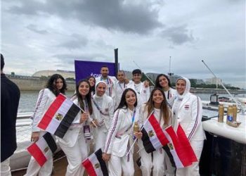 باريس 2024| البعثة المصرية تزين مركب حفل افتتاح الأولمبياد- صور