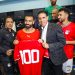 منتخب مصر يحتفل بوصول محمد صلاح للمباراة رقم 100 – صور