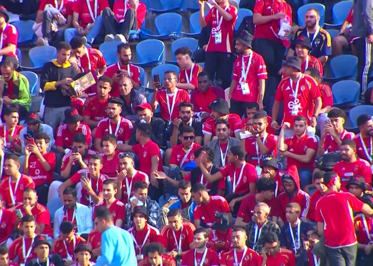 جماهير الأهلي تتوافد علي استاد القاهرة|صور حصرية قبل لقاء العين