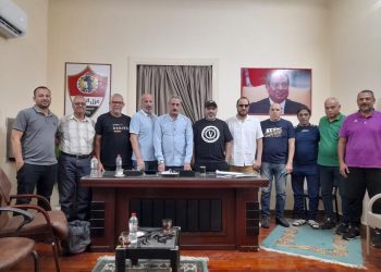 غزل المحلة يرعي فريق الكرة بنادي الصيد