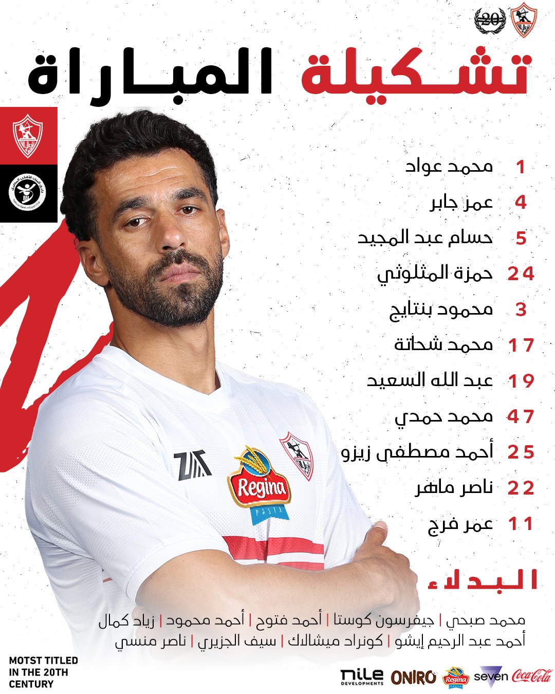 تشكيل الزمالك أمام البنك الأهلي