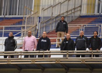 جهاز منتخب مصر يحضر مباراة سيراميكا كليوباترا و مودرن سبورت