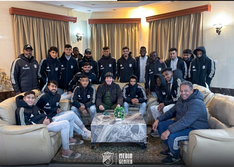 سيف النصر يزور بعثة نادي التحدي