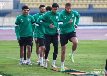 استعدادات النسور لمواجهة سيراميكا| طموح الانتصار والتألق للمصري في الدوري المصري
