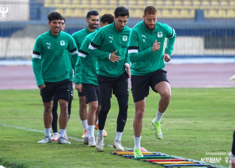 استعدادات النسور لمواجهة سيراميكا| طموح الانتصار والتألق للمصري في الدوري المصري