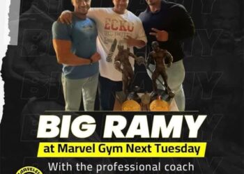 بطل مصر والعالم بيج رامي والمدرب العالمي بودي في ضيافة مارفيل جيم غدا الثلاثاء