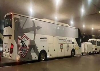 أتوبيس الزمالك وصل استاد القاهرة