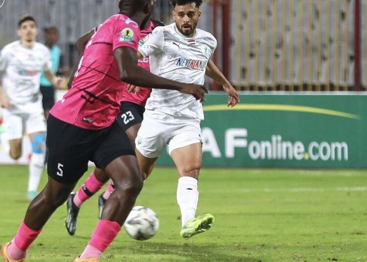 هاتريك فخر الدين يقود المصري لاكتساح بلاك بولز وحسم بطاقة التأهل للكونفدرالية