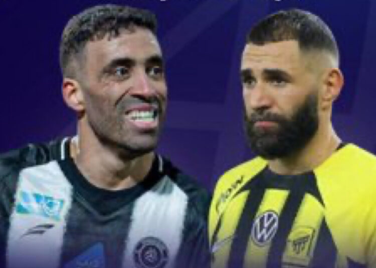 اتحاد جدة يتفوق على الشباب بثنائية العبود وبنزيما في الدوري السعودي