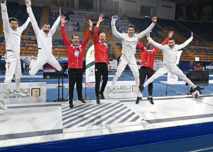 ناشئو مصر يتألقون ويحققون ذهبية كأس العالم لسيف المبارزة بالعاصمة الإدارية