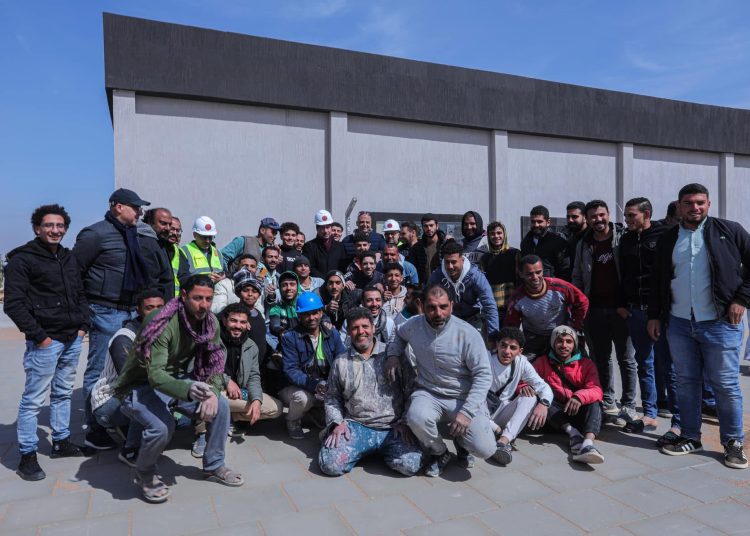 الخطيب يتفقد مشروع استاد الأهلي وسط متابعة دقيقة لسير العمل