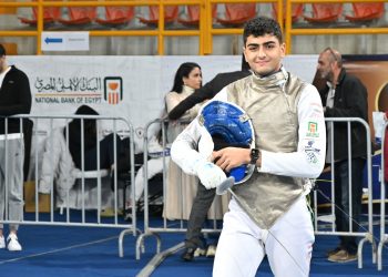 عبدالرحمن طلبة يتأهل لثمن نهائي كأس العالم لسلاح الشيش بالعاصمة الإدارية الجديدة