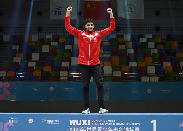 عبدالرحمن طلبه: لا استطيع وصف شعوري بذهبية بطولة العالم لسلاح الشيش