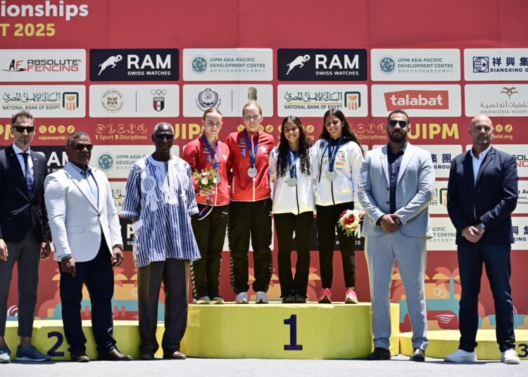 مصر تحصد ذهبيتين في بطولة العالم للتتابعات للخماسي الحديث تحت 19 سنة