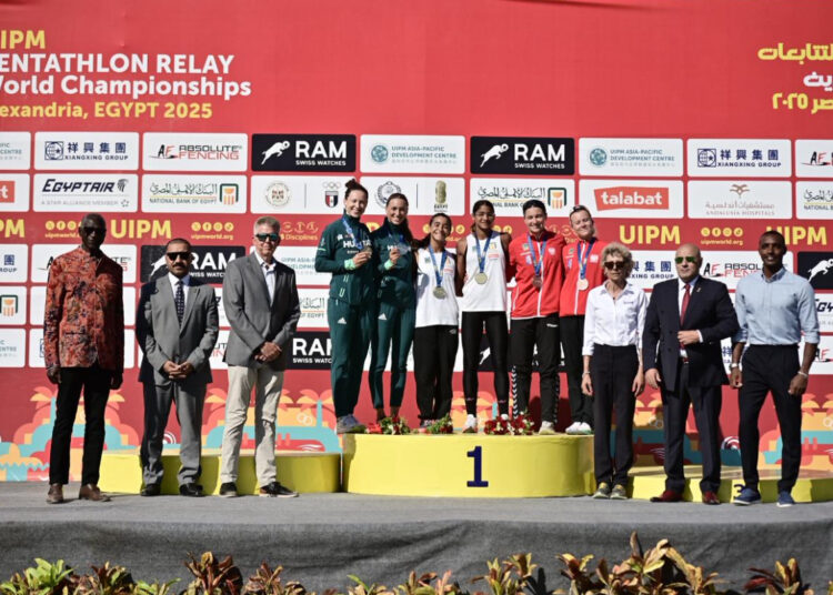 ذهبية عالمية لمصر في تتابع السيدات للخماسي الحديث