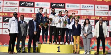 فريدة خليل ومهند شعبان يتوجان بذهبية بطولة العالم للتتابعات للخماسي الحديث