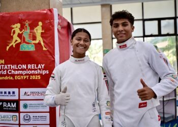 انطلاق منافسات المختلط تحت 17 و19 عامًا ببطولة العالم للتتابعات للخماسي الحديث