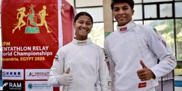 انطلاق منافسات المختلط تحت 17 و19 عامًا ببطولة العالم للتتابعات للخماسي الحديث