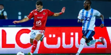 الكرتي يسجل ثنائية تاريخية في شباك الأهلي