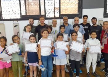 اختبارات الشارة الصفراء والحمراء للمواهب الصغيرة في السلاح المصري