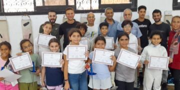 اختبارات الشارة الصفراء والحمراء للمواهب الصغيرة في السلاح المصري