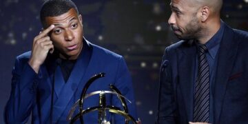 مبابي يعادل رقم هنري ويقترب من صدارة هدافي فرنسا التاريخيين