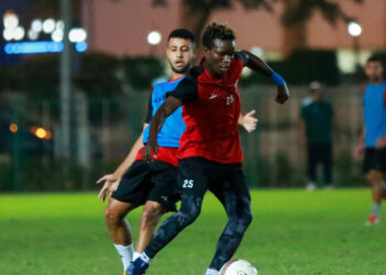المقاولون العرب يواصل تدريباته خلال فترة توقف الدوري المصري