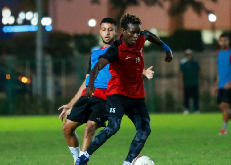 المقاولون العرب يواصل تدريباته خلال فترة توقف الدوري المصري