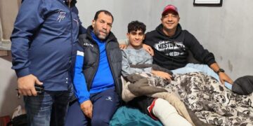 زيارة إنسانية مميزة من إنبي للاعب أدهم فريد