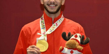 محمد السيد يحرز ذهبية كأس العالم لسلاح سيف المبارزة بفانكوفر بعد الفوز على لاعب اسرائيل