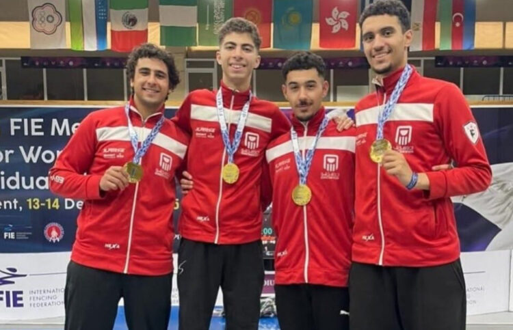 ذهب عالمي جديد لمصر.. منتخب سيف المبارزة للشباب يتوج بكأس العالم في أوزبكستان