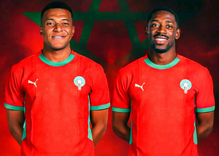 مبابي وديمبيلي في الرباط لدعم حكيمي بحضور مباراة المغرب ومالي