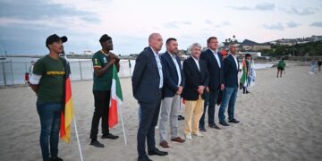 شريف العريان يشهد حفل ختام بطولة العالم للبياثل والترياثل والليزر-رن بجنوب أفريقيا