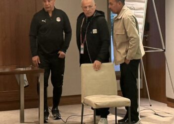 أبو ريدة يحفز لاعبي المنتخب المصري قبل مواجهة زيمبابوي