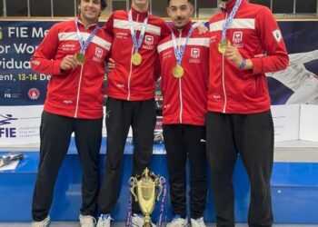 ذهب عالمي جديد لمصر.. منتخب سيف المبارزة للشباب يتوج بكأس العالم في أوزبكستان