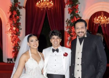 الإعلامي محمد معوض يحتفل بزفاف ابنته شذا