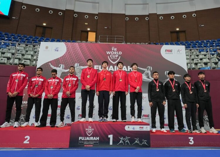 الصين تتصدر بطولة كأس العالم للمبارزة للأشبال والناشئين في الفجيرة