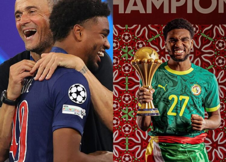 لويس إنريكي يشيد بإبراهيم مباي بعد كأس الأمم الإفريقية