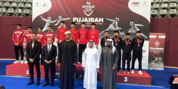 منتخب سلاح الشيش للناشئين يفوز بفضية كأس العالم بالفجيرة