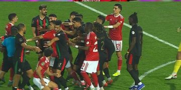 نادي الجيش الملكي يطالب الكاف بإيقاف حسين الشحات بعد مباراة الأهلي