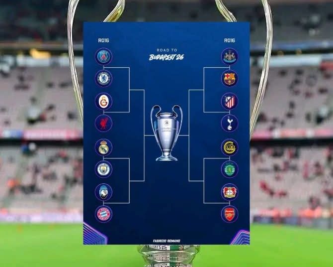 قرعة دور الـ16 من دوري أبطال أوروبا تشعل القمة والمواجهات النارية